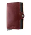 Secrid Basco Leather Twinwallet In Burgundy
