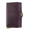Secrid Basco Leather Twinwallet In Red
