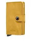 Secrid Button-fastening Leather Miniwallet In Brown