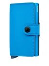 Secrid Button Mini Wallet In Blue
