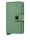 Secrid Button Mini Wallet In Green
