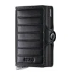 Secrid Embossed Leather Lines Twinwallet In Black