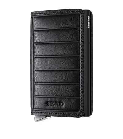 Secrid Embossed Leather Slimwallet In Black