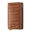 Secrid Embossed Leather Slimwallet In Brown