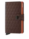 Secrid Geometric-pattern Leather Cardholder In Brown