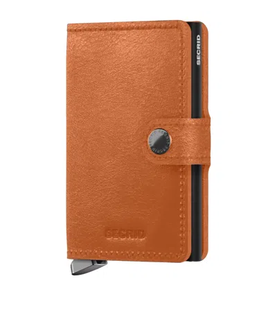 Secrid Leather Basco Miniwallet In Brown