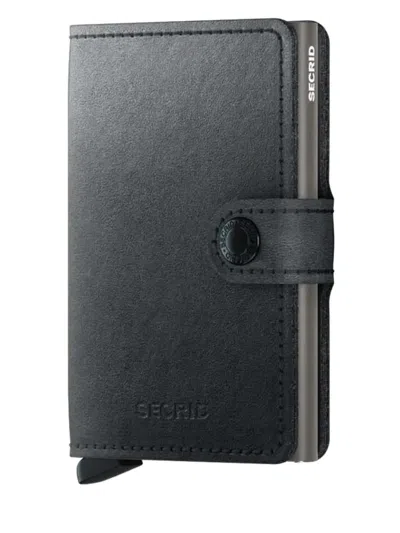 Secrid Leather Mini Wallet In Black