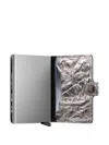 Secrid Leather Mini Wallet In Metallic