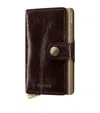 Secrid Leather Miniwallet In Brown