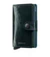 Secrid Leather Miniwallet In Green