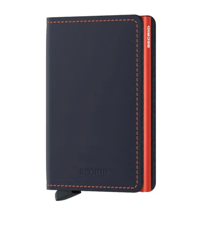 Secrid Slim Wallet  Matte Blue Orange