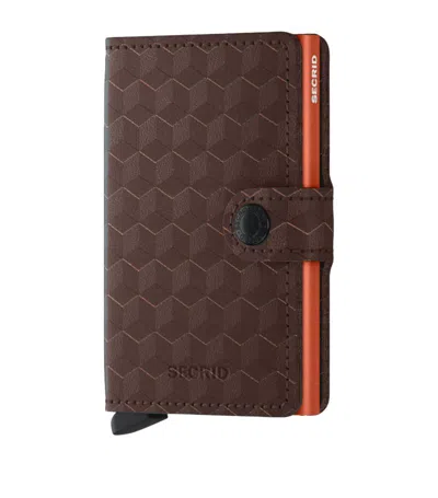 Secrid Leather Slim Wallet In Brown