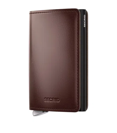 Secrid Leather Slimwallet In Brown