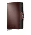 Secrid Leather Twinwallet In Brown