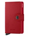 Secrid Leather Wallet In Red