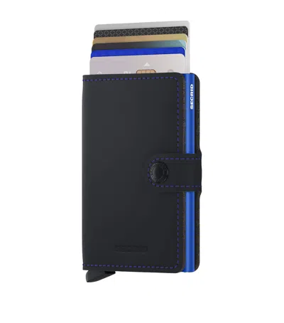 Secrid Matte Leather Miniwallet In Black