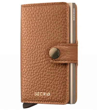 Secrid Men's Compact Mini Wallet In Pebble Cappuccino In Multi