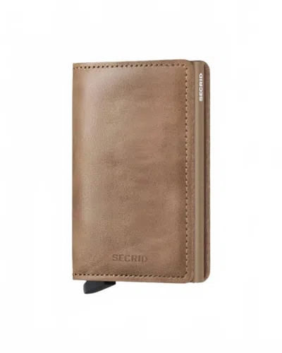 Secrid Men's Compact Slim Wallet In Vintage Taupe In Multi