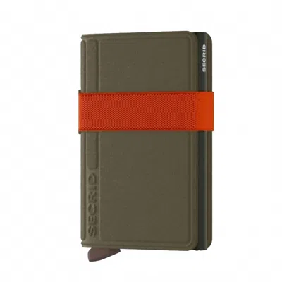 Secrid Men's Liba Band Wallet In Green/orange In Multi