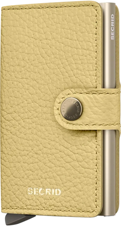 Secrid Miniwallet Pebble In Yellow