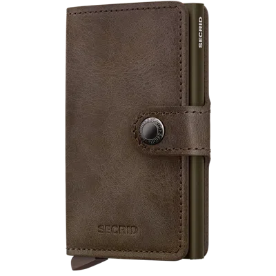 Secrid Miniwallet Vintage In Brown