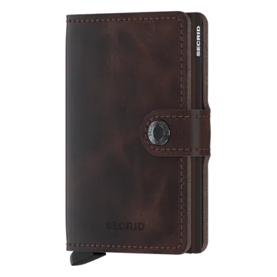 Secrid Miniwallet Vintage In Brown