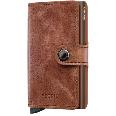 Secrid Miniwallet Vintage In Brown