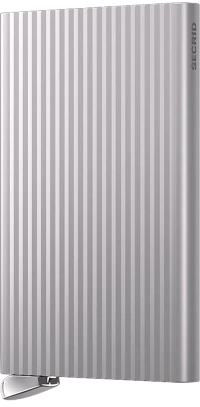 Secrid Premium Cardprotector+ Fluted In Silver
