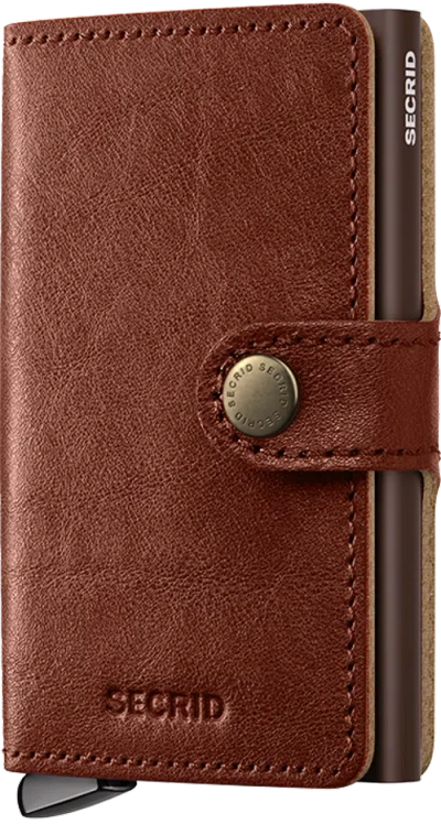 Secrid Premium Miniwallet+ Basco In Brown