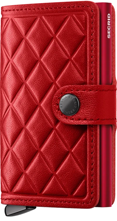 Secrid Premium Miniwallet+ Emboss Diamond In Red