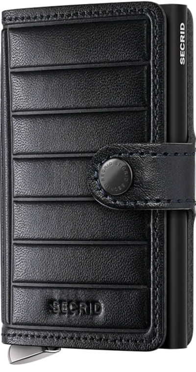 Secrid Premium Miniwallet+ Emboss Lines In Black