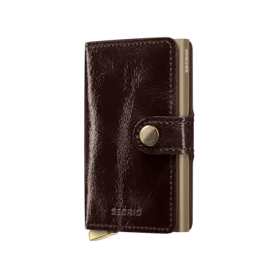 Secrid Premium Miniwallet+ Naplak In Mahogany