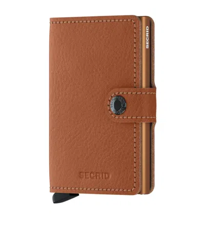 Secrid Veg Leather Miniwallet In Brown
