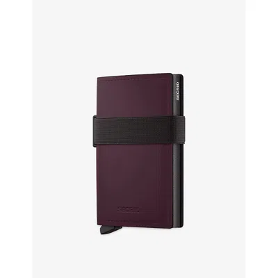 Secrid Womens Bandwallet Matte Leather Wallet Plum