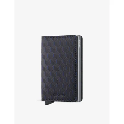 Secrid Womens Black-titanium Slimwallet Matte Leather Wallet