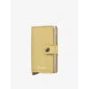 Secrid Womens Butter Yellow Miniwallet Pebbled-leather Wallet In Yellow