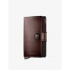 Secrid Womens  Dusk Premium Leather Wallet In Brown