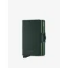 Secrid Womens Green Twinwallet Aluminium And Leather Wallet