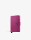 Secrid Mc-fuchsia Miniwallet Grained-leather And Aluminium Wallet In Mc-fuchsia