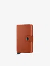 Secrid Mc-pumpkin Miniwallet Crisple Leather And Aluminium Wallet In Mc-pumpkin