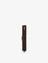 Secrid Mv-chocolate Vintage Brand-debossed Leather Wallet In Mv-chocolate