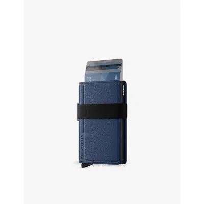 Secrid Womens Navy Black Bandwallet Aluminium And Leather Wallet