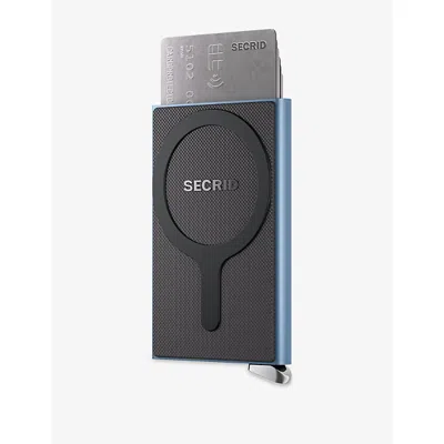 Secrid Womens Premium Cardprotector+ Fluted Magsafe Wallet Ice Blue