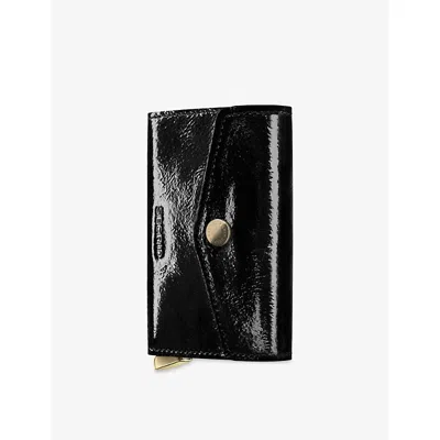 Secrid Womens Premium Envelope Leather Wallet Black