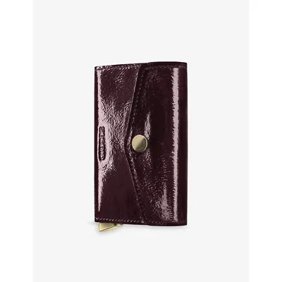 Secrid Womens Premium Envelope Leather Wallet Plum