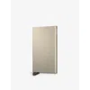 Secrid Womens Cashmere Cardprotector Logo-print Metal Cardholder In Cashmere