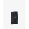 Secrid Womens Blue Giraffina Brand-debossed Leather Wallet In Blue