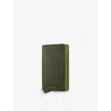 Secrid Womens Kelp Slimwallet Crisple Leather Cardholder In Kelp
