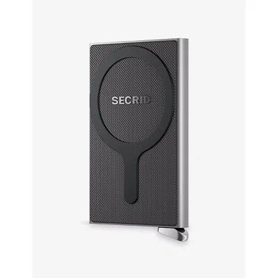 Secrid Womens Silver Cardprotector+ Fluted For Magsafe Aluminium Wallet
