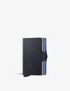 Secrid Top-titanium-blue Twinwallet Leather And Aluminium Card Holder In Top-titanium-blue